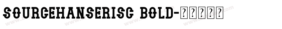 sourcehanserisc bold字体转换